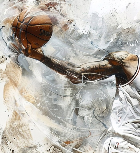 Image 1 of Alberto RICARDO - Lebron James - Künstlerleinwand