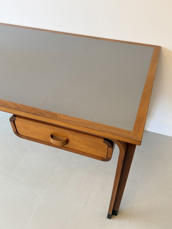 Image 1 of Grande scrivania vintage Magnus Olesen di Rud Thygesen e Johnny Sorensen, Danimarca, anni '70 