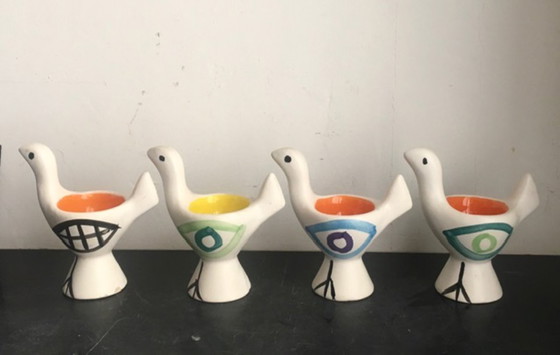 Image 1 of 4 Lili Valentin Vallauris egg cups