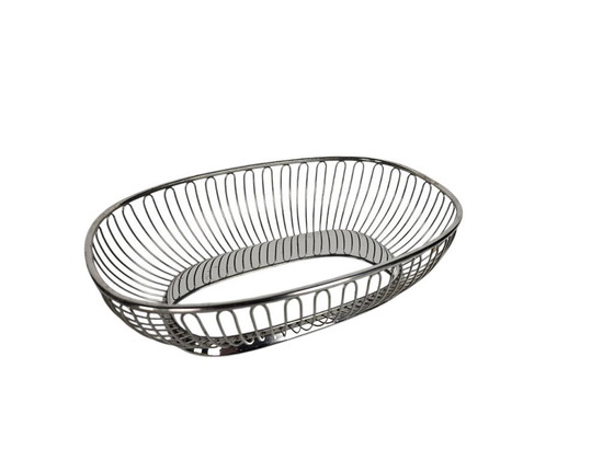 Ettore Per Alessi - Alfra Alessi - Cesto Pane - Filo d'Acciaio - Anni '60 – Accessori da tavola, Metal, rvs (photo 2 of 8)