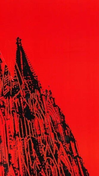 Image 1 of Warhol, Andy - Kölner Dom / Dom van Keulen (rood) - Kunstdruk