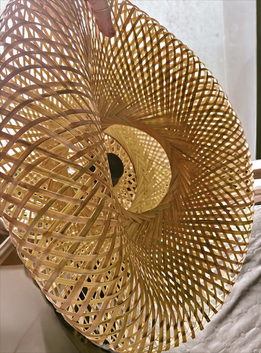 Handgeweven bamboe lampenkap 60cm diameter