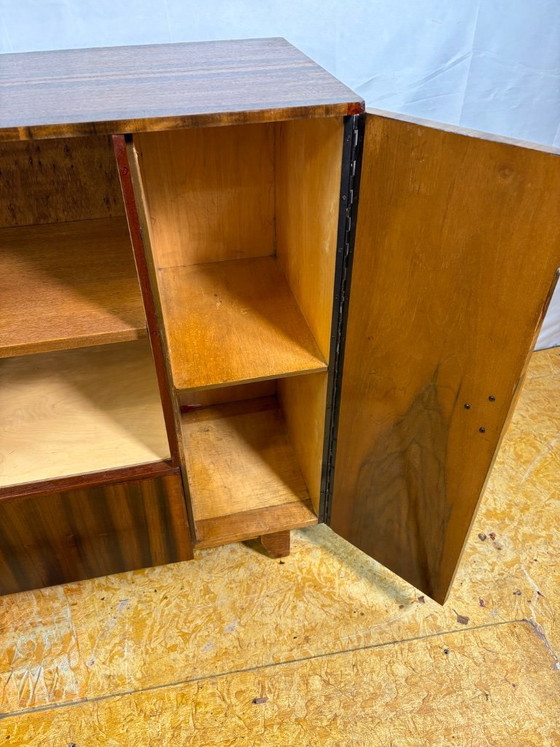 Image 1 of Art Deco Vintage Walnut Display Cabinet (Circa 1930–1940)  A charming and beautifully crafted Art Deco cabinet dating from the 1