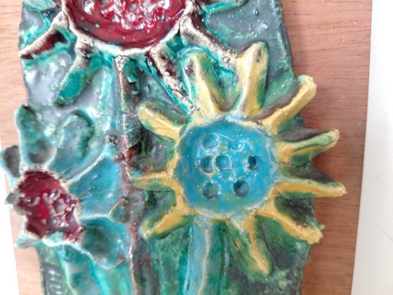 Pannello murale in ceramica vintage, Hugria (anni '60/'70 BAP) – Decorazioni murali (photo 8 of 18)