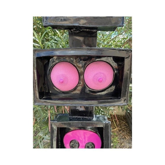 Image 1 of Sculpture moderniste cubiste vintage de l'artiste Michel Froment