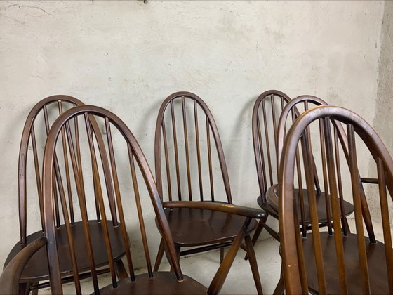Image 1 of 6x Ercol Quaker chairs