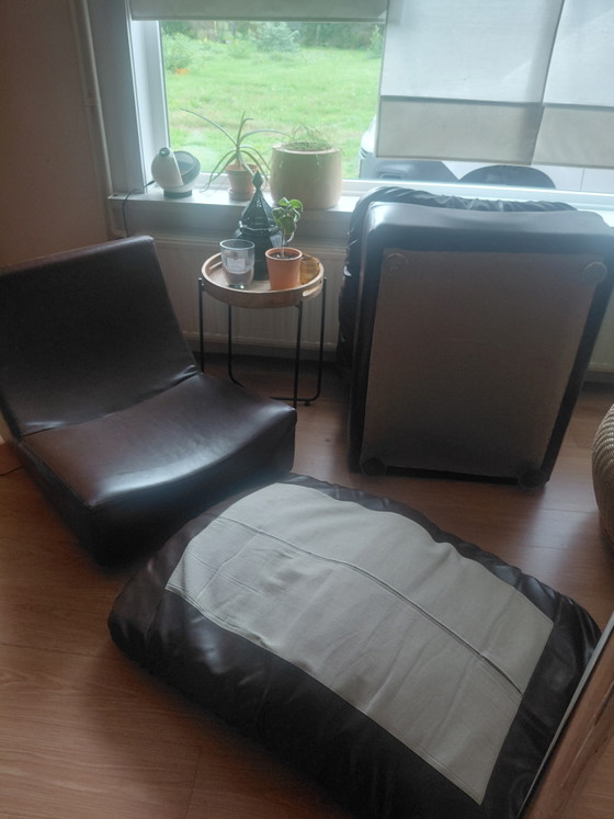 Vintage Design Loungefauteuils in Donkerbruin Pattin Tuigleer – Other (photo 3 of 8)