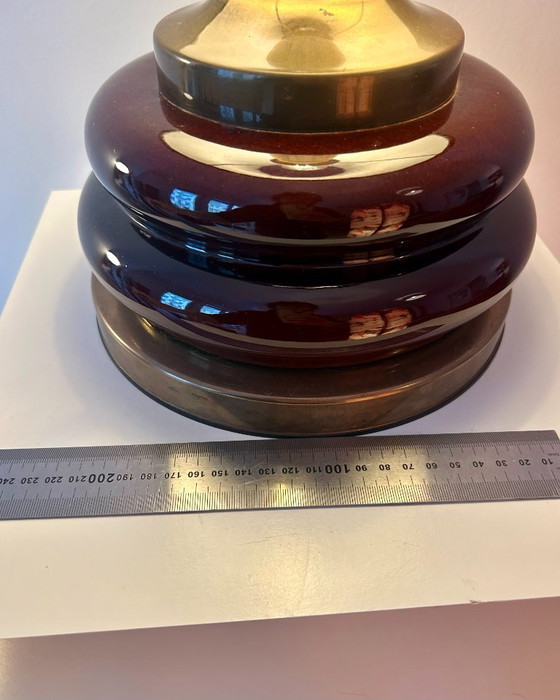 Image 1 of Set of two Mid Century table lamps - restored with new shade and cable