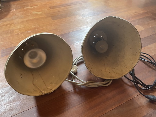 Set Vintage-Industrielampen