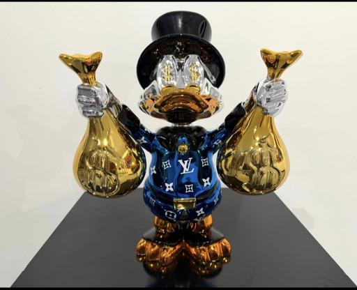 Da Apple Art - Paperon de' Paperoni - Mostrami i soldi, Statua blu - Scultura Pop Art – beeldhouwkunst, Other