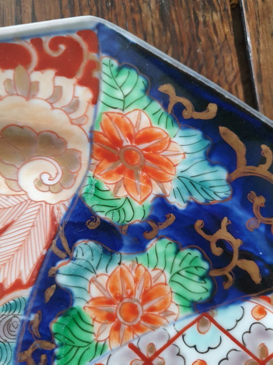Image 1 of Piatto ottagonale giapponese Imari - Arita - 1870-1890 - 21,5 cm