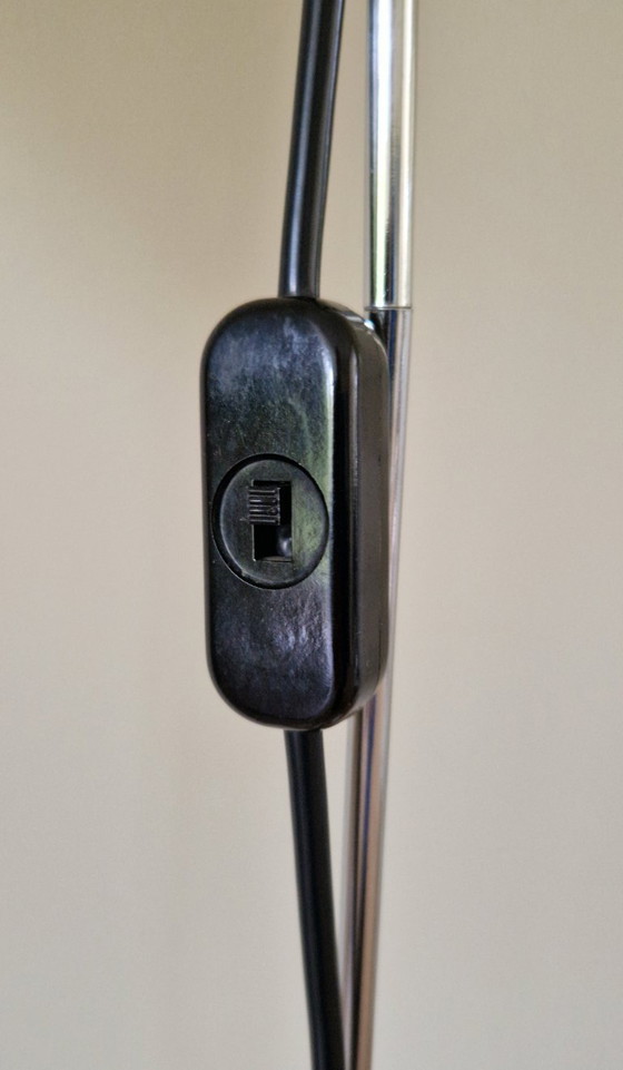 Image 1 of Set of 3 vintage Calla floor lamps, Marcello Cuneo for Valenti Luce, Italian design, 1970s