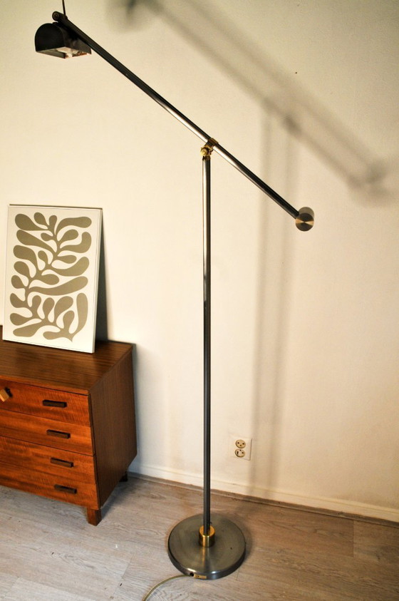Image 1 of Swiss JJS Gland adjustable design floor lamp with counterweight (ca. 1970/80)