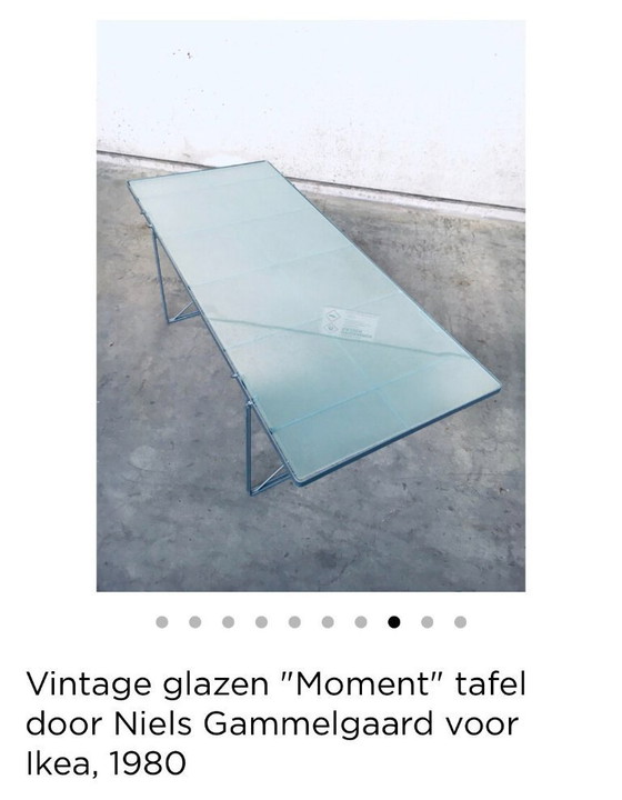 Image 1 of Table d'appoint Niels gammelgaard , table de salle à manger en verre