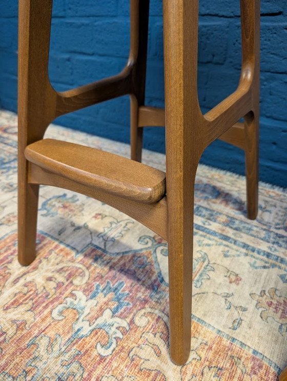 Image 1 of 2x Taburetes de bar retro Erik Buch, modelo 61, Hammel Møbelfabrik