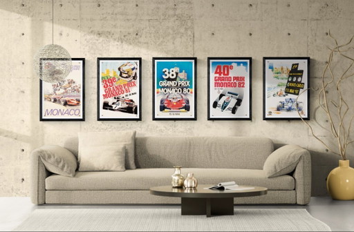 Großer Preis von Monaco 1997 – Originales Vintage-Motorsportposter – Motorsport-Dekoration – 59,5 x 42 cm
