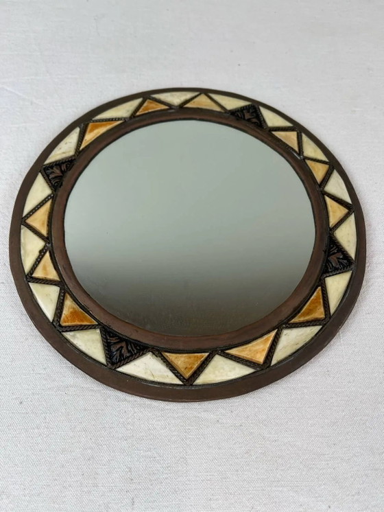 Vintage etnische spiegel – Copper (photo 6 of 6)