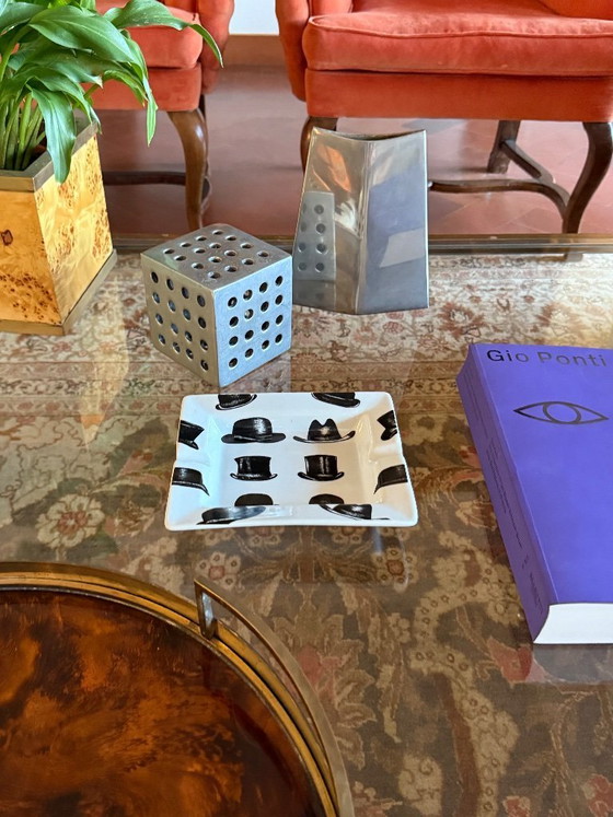 Image 1 of Cendrier en céramique, dans le style de Piero Fornasetti, France, années 1970