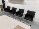 4 Design on Stock Gola Dining Chair with Wheel Black
