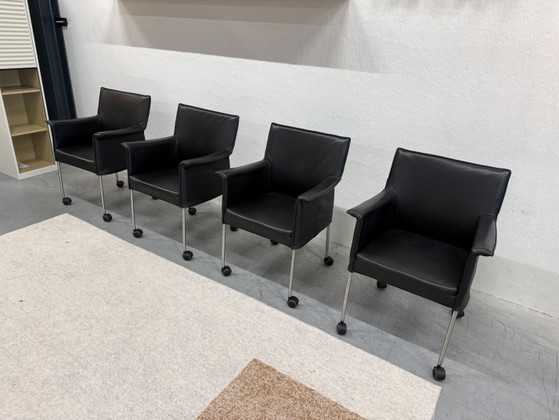 Image 1 of 4 Design on Stock Gola Dining Chair with Wheel Black