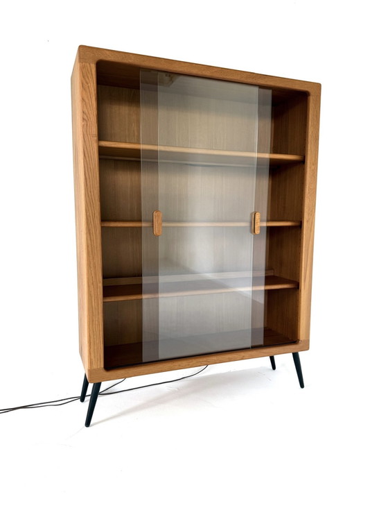 Image 1 of Vintage illuminated display case, Silkenborg Møbelfabrik '70