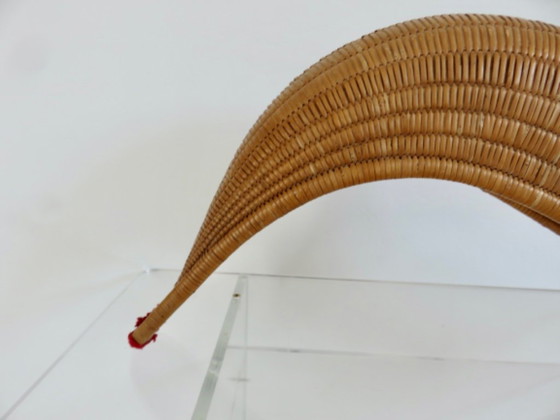 Antica Chistera Guanto Grande, 64cm, Sport Basco, Paesi Baschi, Francia – Oggetti decorativi, Rattan (photo 3 of 16)