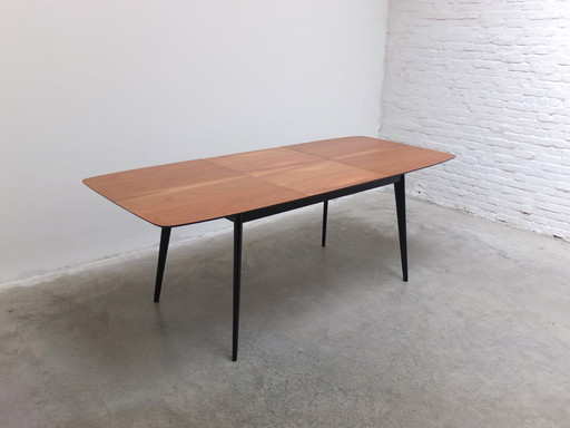 Uitschuifbare 'T1' eettafel door Alfred Hendrickx voor Belform, 1950S