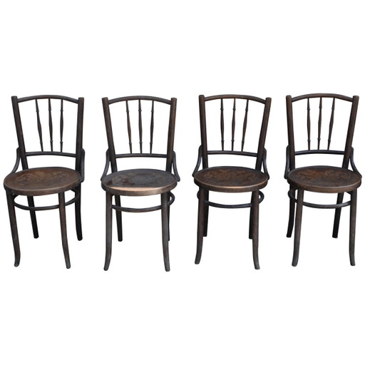 Dining Chairs from Thonet, 1930s, Set of 4