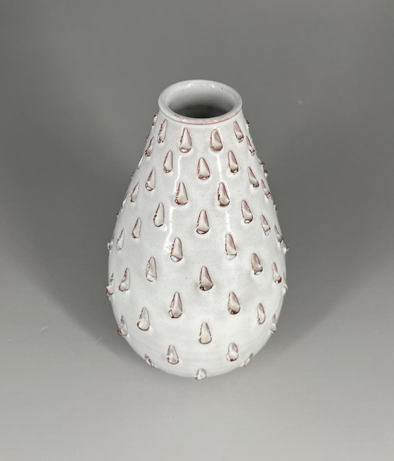 Image 1 of Vase aus Hallstatt-Keramik (gestempelt „Hallstatt Austria“) – Gudrun Baudisch-Wittke zugeschrieben – 1950er Jahre