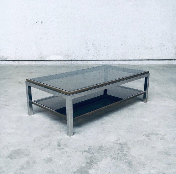 Image 1 of Hollywood Regency Design Flaminia Two Tier Coffee Table, France 1970's