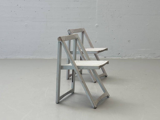 Deux chaises pliantes pour enfants, modèle Trieste, par Aldo Jacober, Italie, années 1960