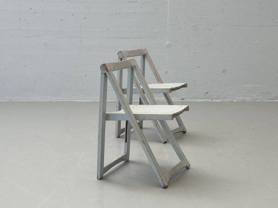 Image 1 of Deux chaises pliantes pour enfants, modèle Trieste, par Aldo Jacober, Italie, années 1960