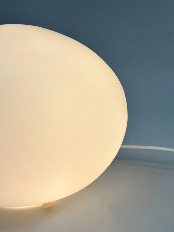 Vintage Milk Glass Table Lamp, Kare Design, Germany 1980s (photo 5 of 8)