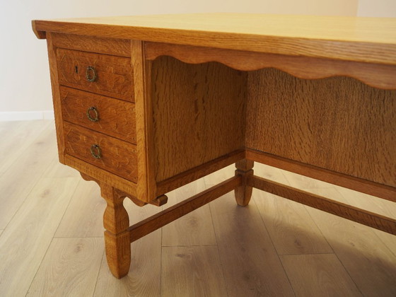 Image 1 of Oak desk, Danish design, 1960s, designer: Henning Kjærnulf