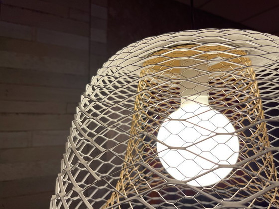 Image 1 of Lampe à Suspension Gispen Or Blanc