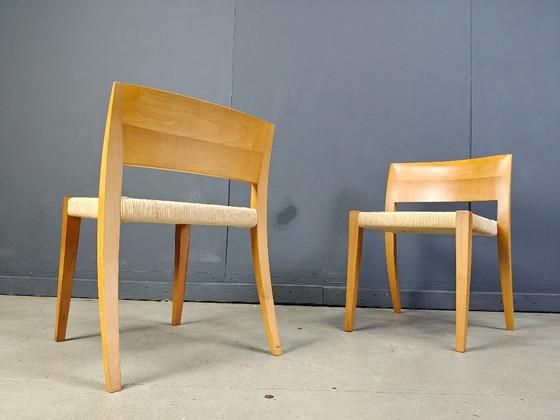 Image 1 of Ticino Esszimmerstühle von Bruno Reichlin für Molteni, 1990er Jahre