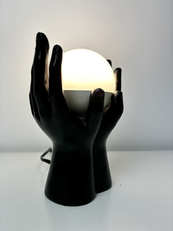 Image 1 of Art Deco Hands Table Lamp