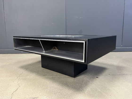 Image 1 of Vintage Italiaanse bartafel/salontafel in de stijl van Willy Rizzo, jaren 70.