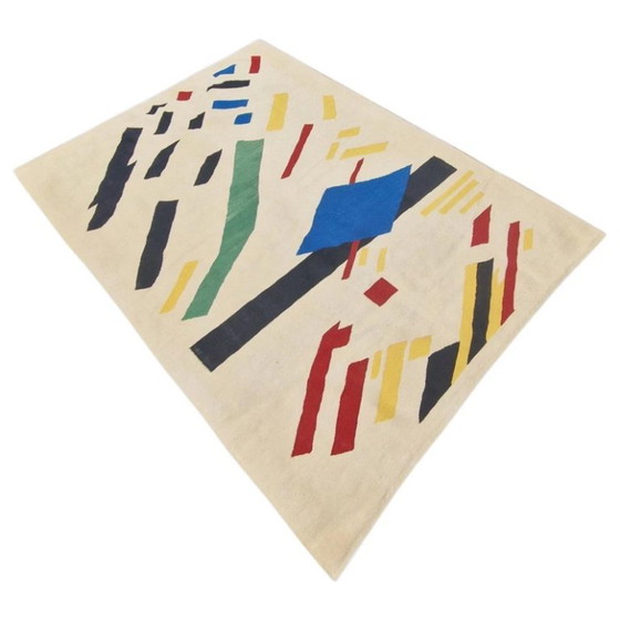 Kazimir Malevich Suprematistische compositie Handgeweven wandtapijt | Textielkunst | 244 × 176 cm (96 × 69 (photo 5 of 10)