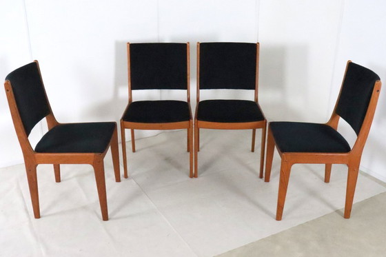 Image 1 of Set 4 IMHA eetkamerstoelen stoelen 'Allendorf' vintage