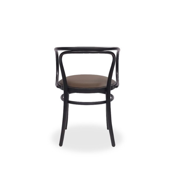 Image 1 of THONET 209 P | Ledersitz Braun Bugholz Schwarz | Stuhl