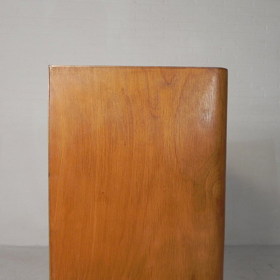 Image 1 of Armario antiguo con persiana enrollable de madera de abedul, Ekawerk Horn Lippe, Alemania, década de 1950.
