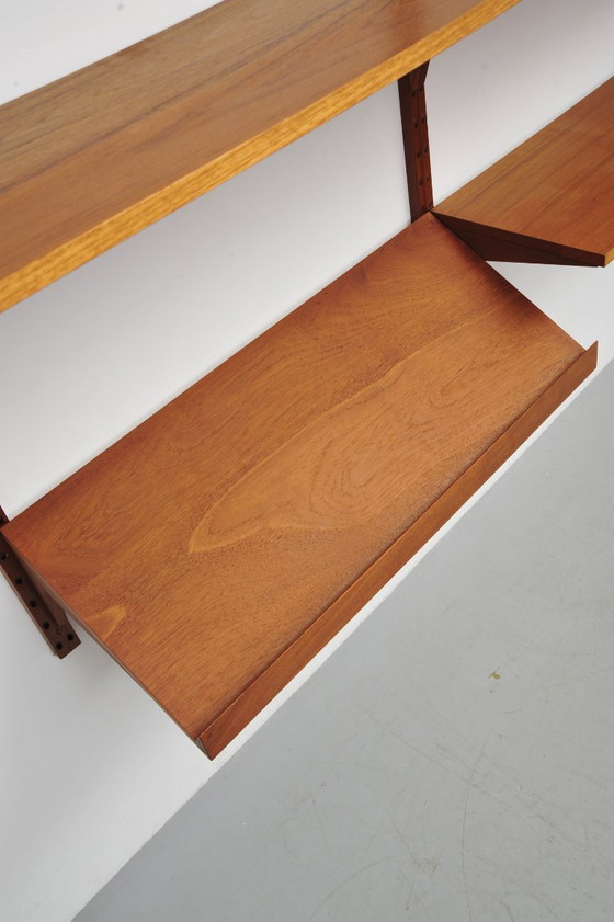 Image 1 of Mensola a muro "Royal System" in teak di Poul Cadovius per Cado (anni '50)