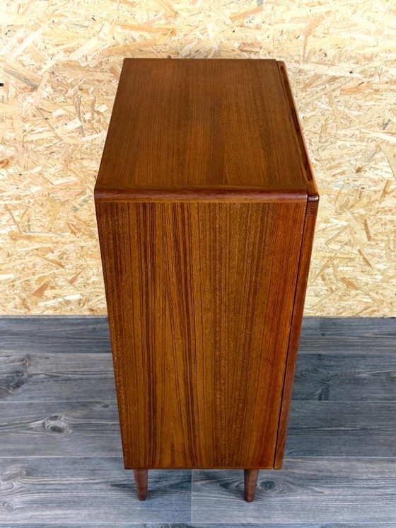 Image 1 of Aparador de teca de los años 60 y 70, mueble credenza, diseño moderno danés, Dinamarca