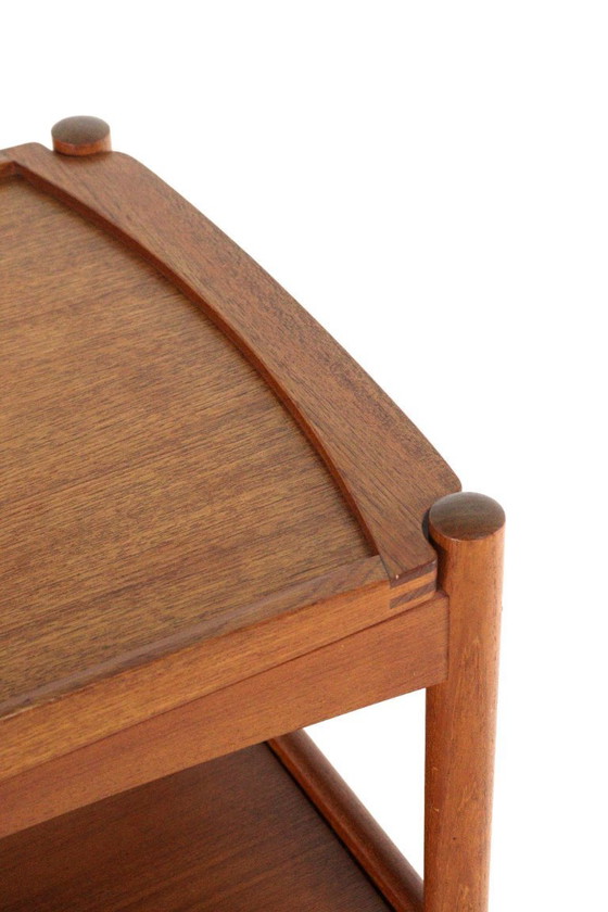 Image 1 of Carrello Poul Hundevad con vassoio rimovibile, stile vintage danese.