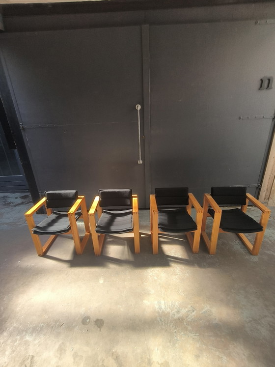 4 chaises design hollandaises Ate van Apeldoorn Hattem design vintage années 70 – Chaises de salle à manger (photo 11 of 15)