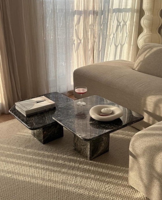 Image 1 of Vintage marble coffee table set