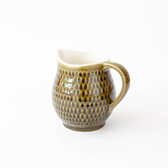 Image 1 of Set aus Keramik-Kaffeetassen und Milchkännchen von Secla, 1970er Jahre