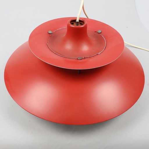 Rode PH 5 plafondlamp van Poul Henningsen voor Louis Poulsen, Denemarken, jaren 80