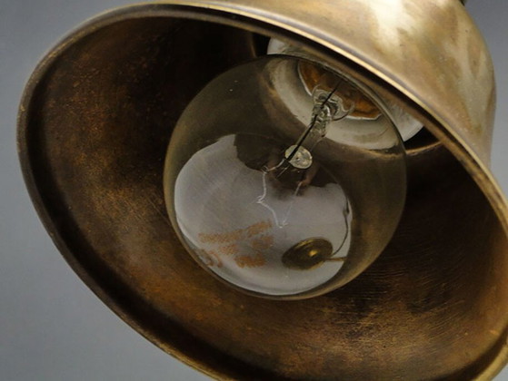 20th Century Art Nouveau Bedside Table Lamp, 1890s – Brass (photo 6 of 12)